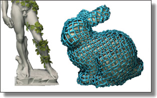 Quilting details over meshes